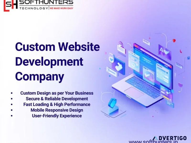 Custom website development company build fast secure scalab