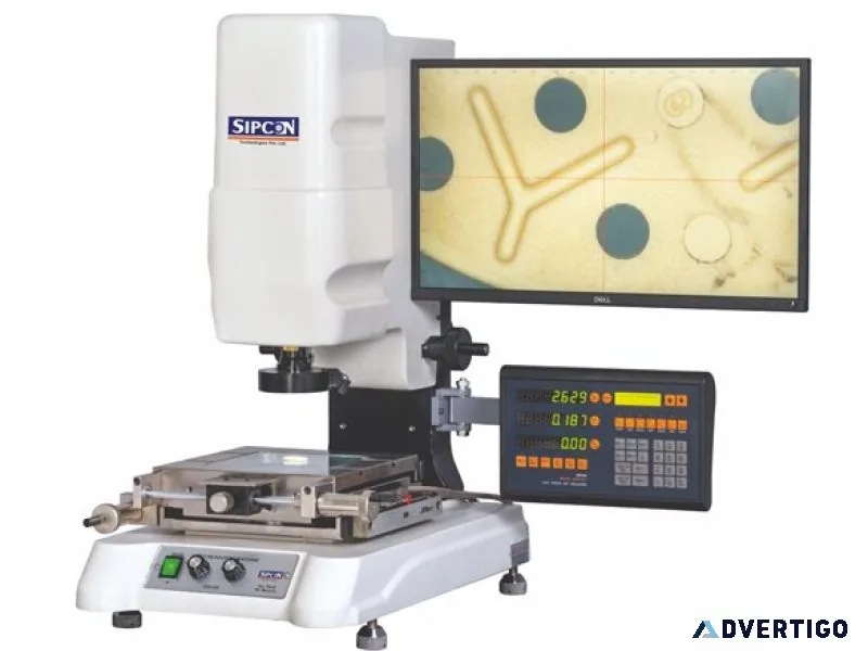 Camera based profile projector for accurate measurement