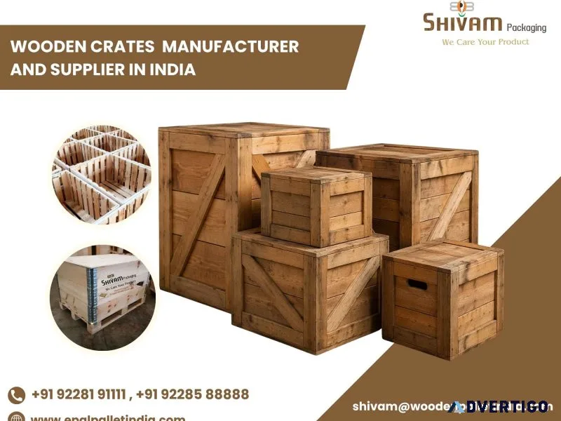 Best wooden crates manufacturer and supplier in india shivam p