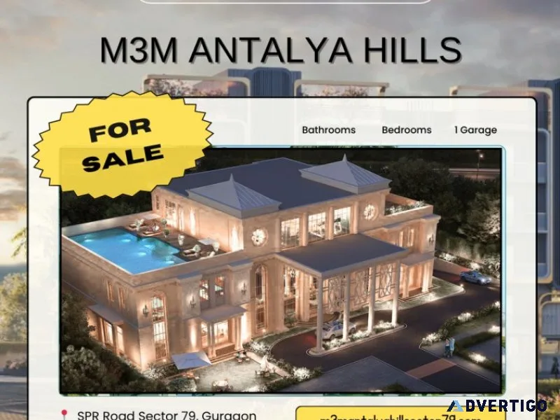M3m antalya hills located in spr road sector 79 advantage