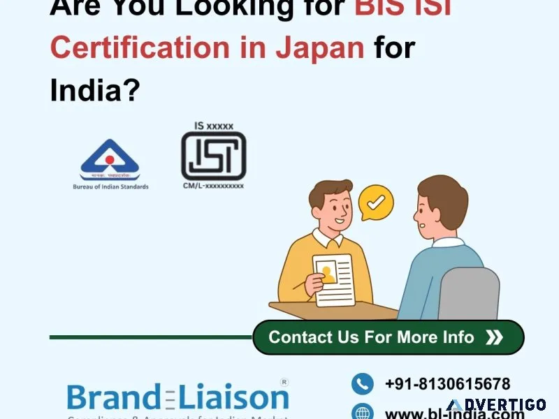 Are you looking for bis isi certification in japan for india