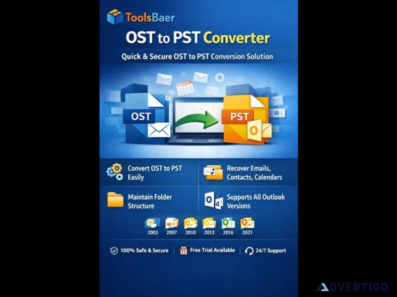 Ost file showing errors fix convert to pst with toolsbaer