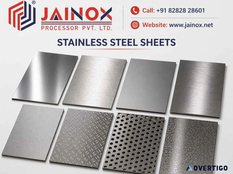 Stainless steel sheets supplier for industrial use jainox engi