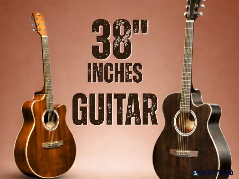 Stylish 38 inch guitar lightweight design with rich sound for