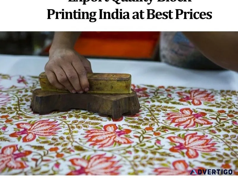 Export quality block printing india at best prices
