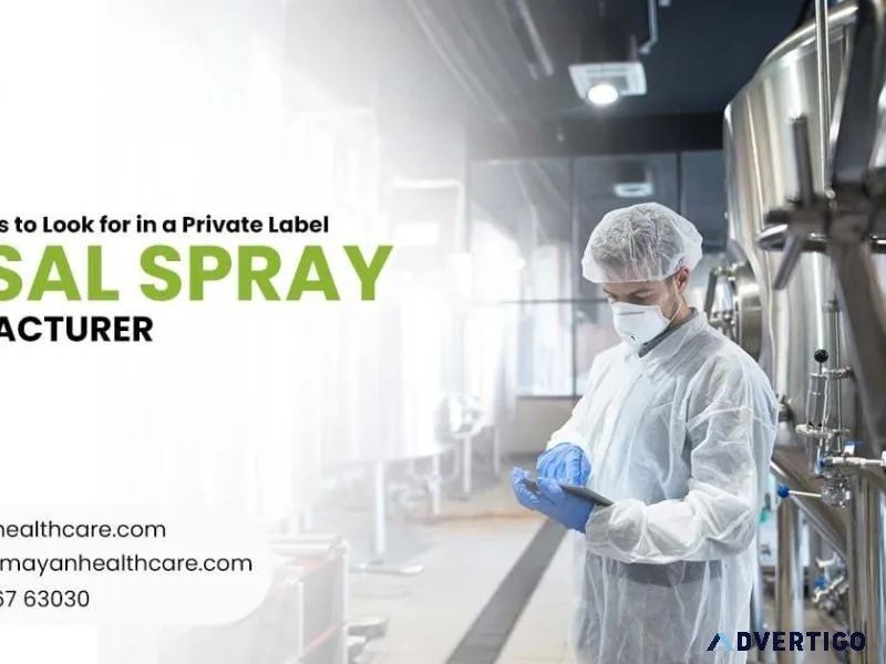 Private label nasal spray manufacturers