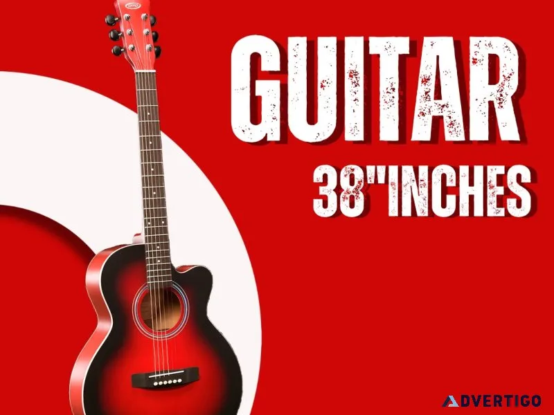 Premium 38 inch guitar for beginners and travelers compact st