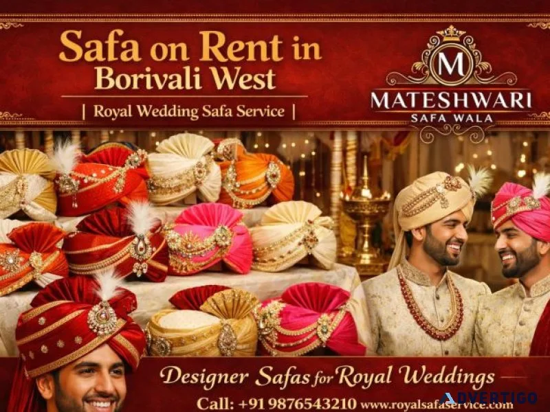 Wedding pagdi rent in borivali west royal safa service