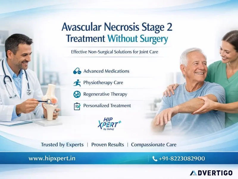 Avascular necrosis stage 2 treatment without surgery hipxpert