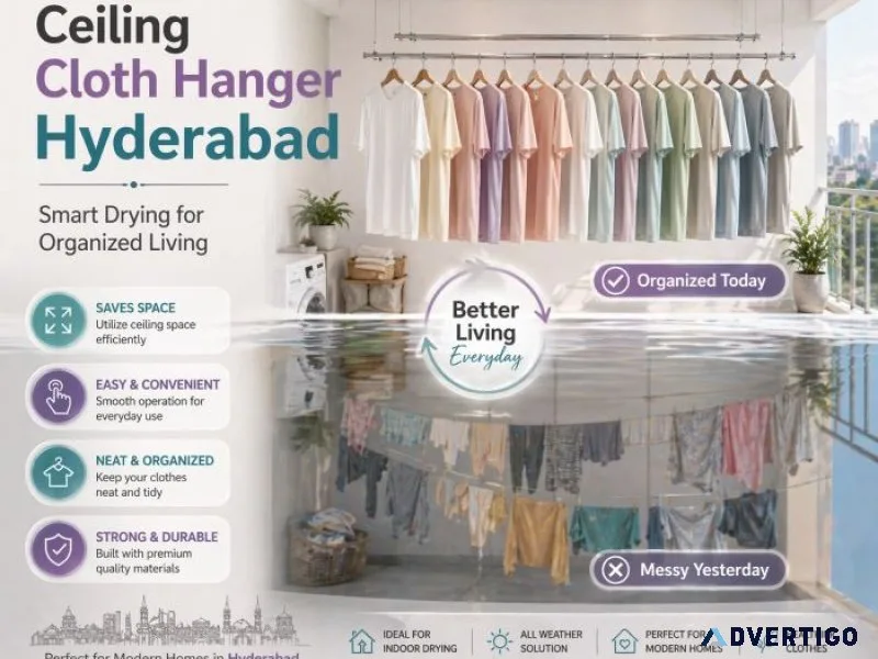 Vcare home solutions ceiling cloth hanger in hyderabad