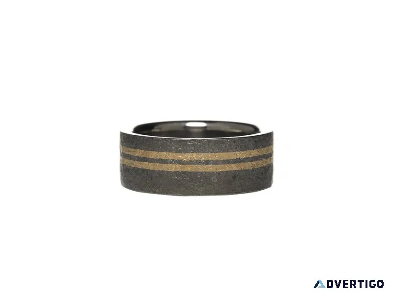 Buy mens gold band for spring season classic modern wedding