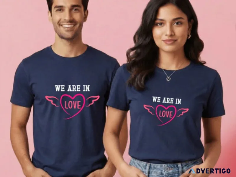 Designer couple t shirt at mematgo