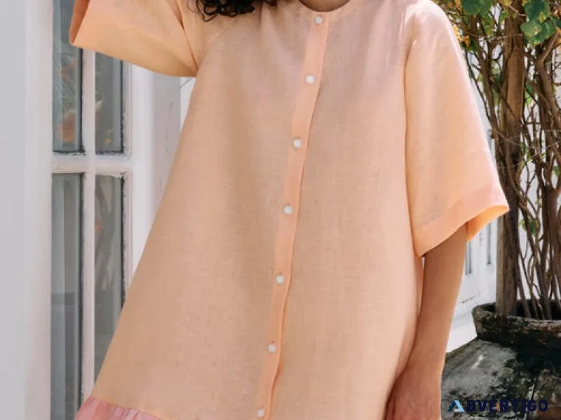 Stylish linen dress collection for women by sandbyshirin