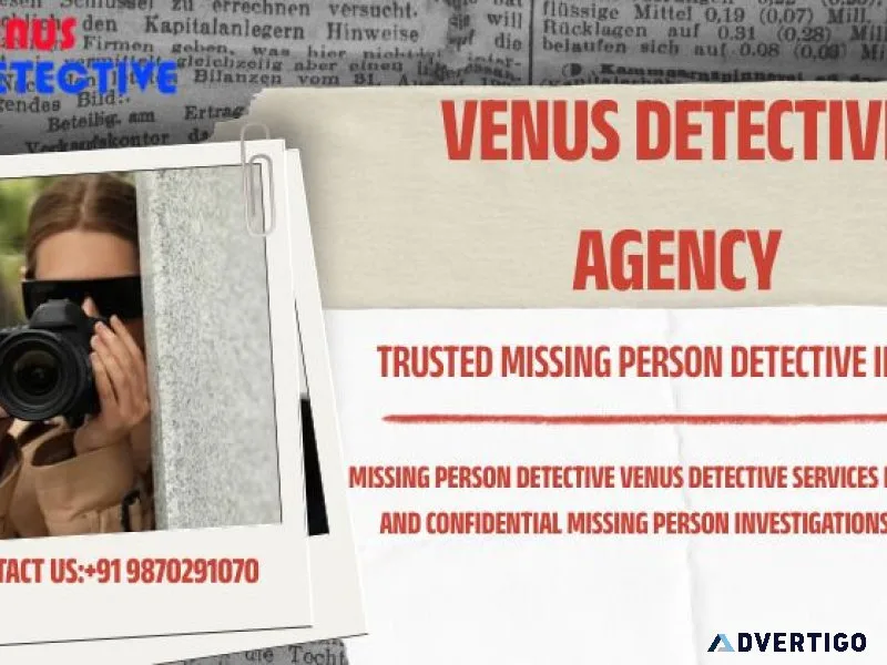 Missing person detective venus detective services