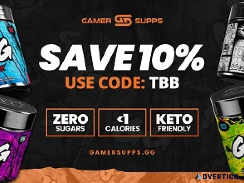 Save 10 on gamersupps gg energy use code tbb