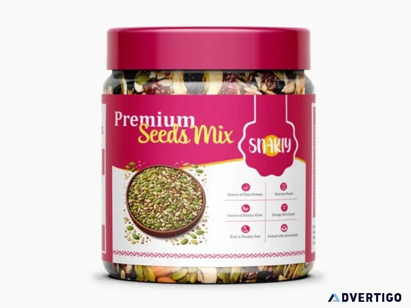 Healthy premium seeds mix jar for daily snacking