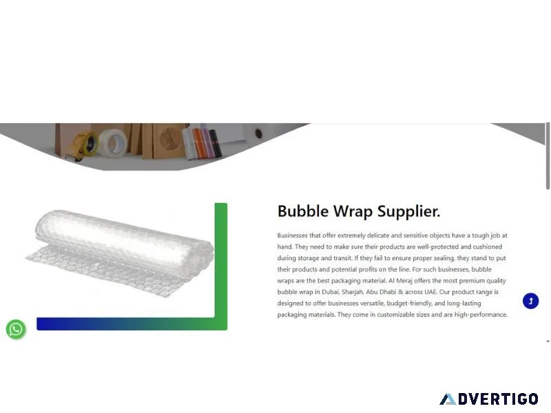 Bubble wrap supplier dubai sharjah abu dhabi uae