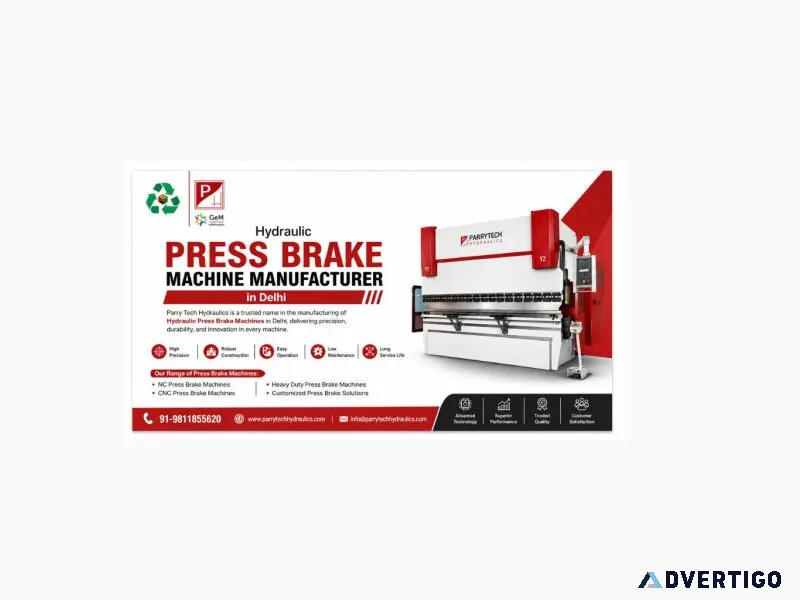 Hydraulic press brake machine manufacturer in delhi