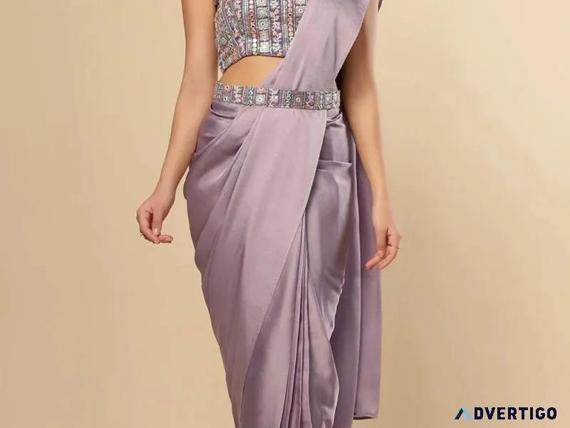 Pre drap saree quick wear timeless beauty