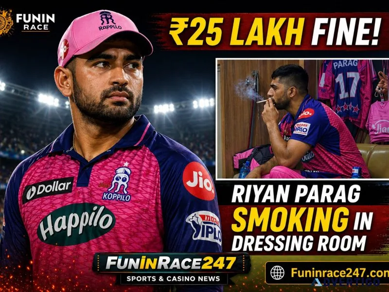 Riyan parag smoking in dressing room advertisement