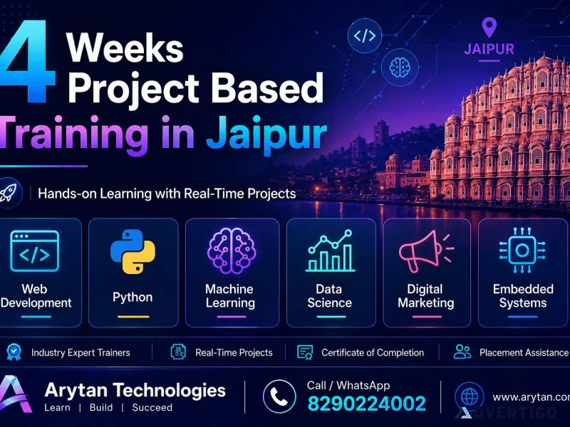 4 weeks project based training in jaipur