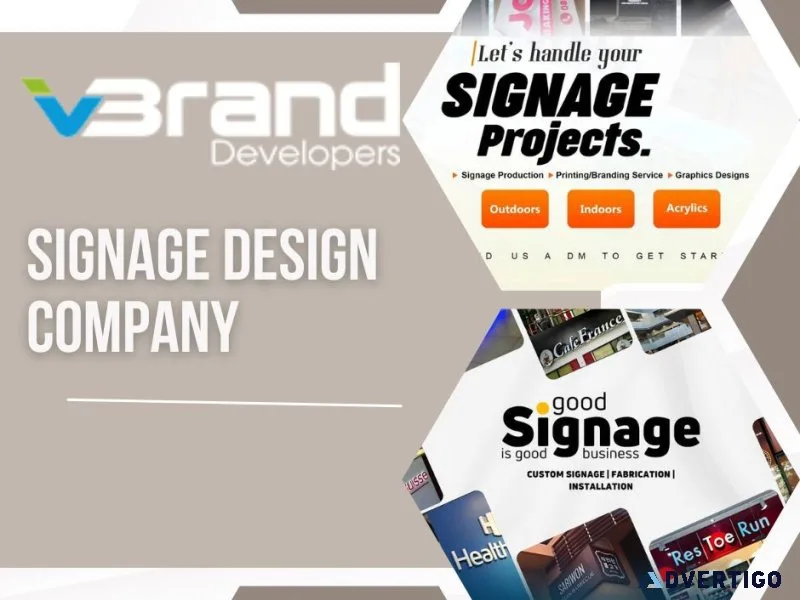 Top signage design company for modern business branding