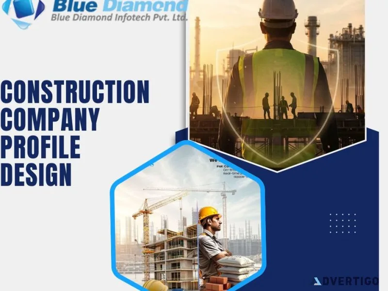 Top construction company profile design for modern business bran