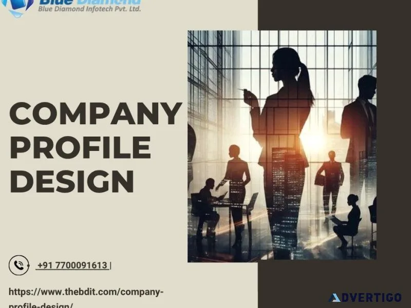 Professional company profile design services for strong brand id