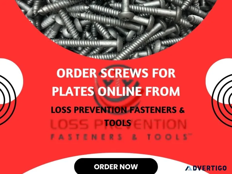 Order screws for plates online from loss prevention fasteners