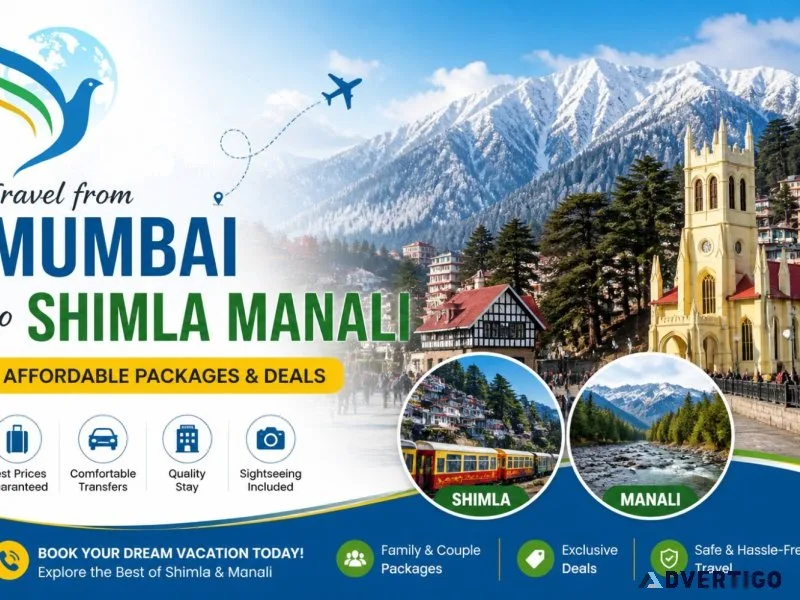 Travel from mumbai to shimla manali affordable packages deal