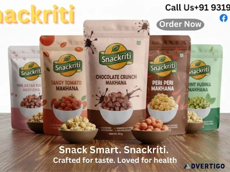 Snackriti makhana manufacturer the smart choice for quality mak