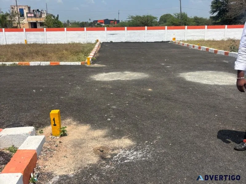 Dtcp approved plots for sale at saravana gardens aranvoyal