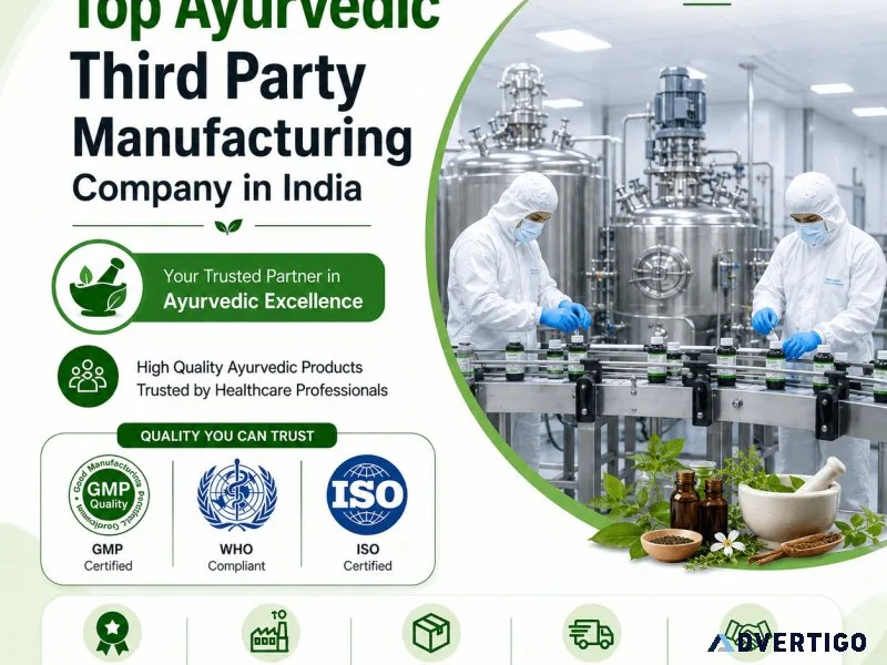 Top ayurvedic third party manufacturing company