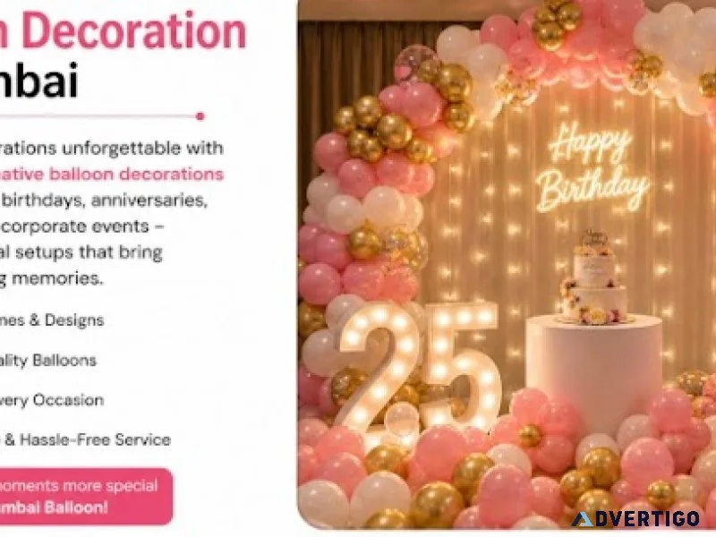 Best balloon decoration service in mumbai the mumbai balloon