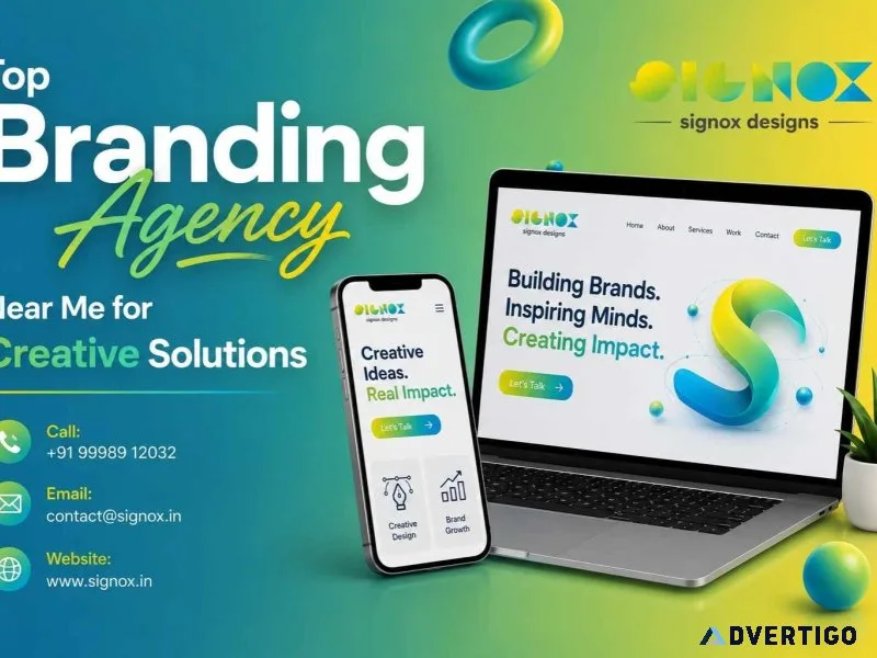 Top branding agency near me for creative solutions signox desi