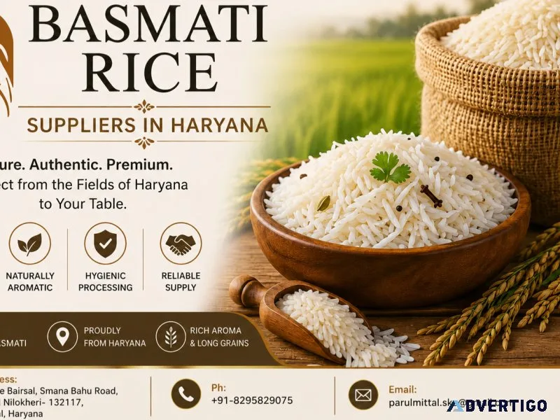 Trusted basmati rice suppliers in haryana