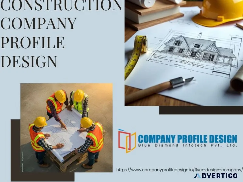 Construction company profile design for strong brand growth
