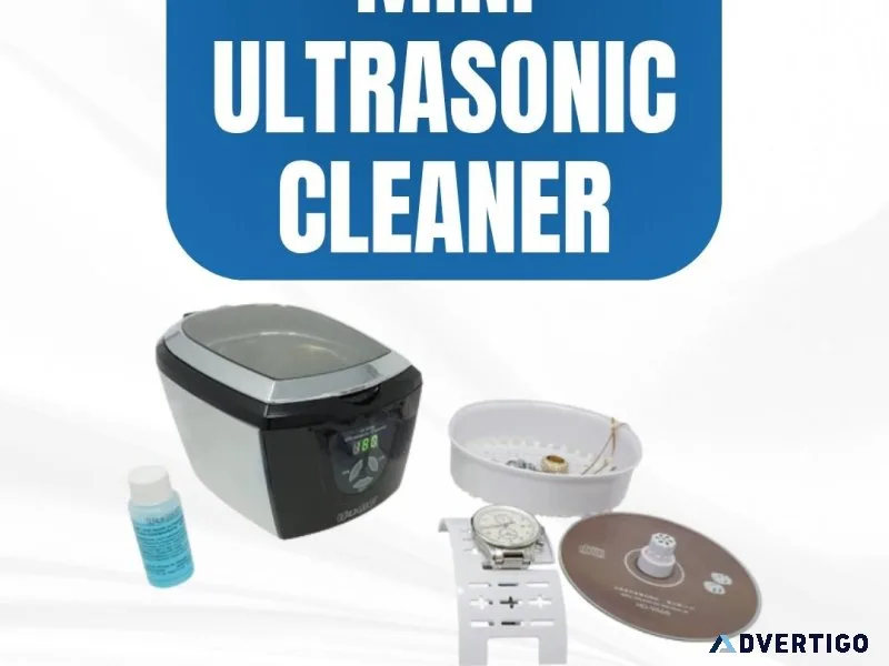 Mini ultrasonic cleaner