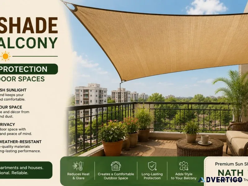 Sun shade for balcony stylish protection for outdoor spaces