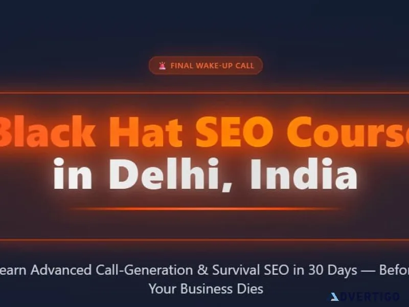 Enroll black hat seo course delhi