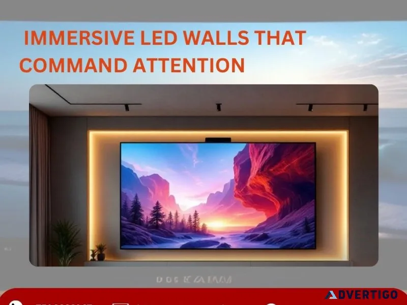 Immersive led walls that command attention