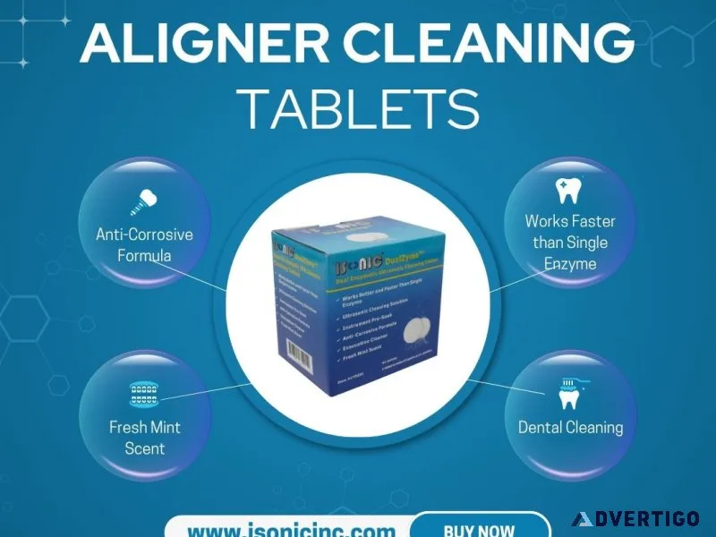 Aligner cleaning tablets