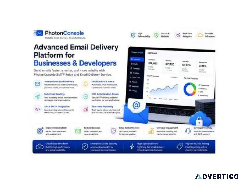 Advanced email delivery platform for businesses developers