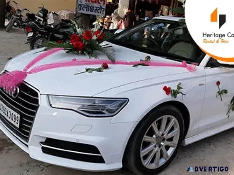 Luxury car on rent for wedding