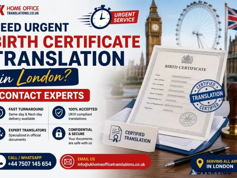 Need urgent birth certificate translation in london contact exp