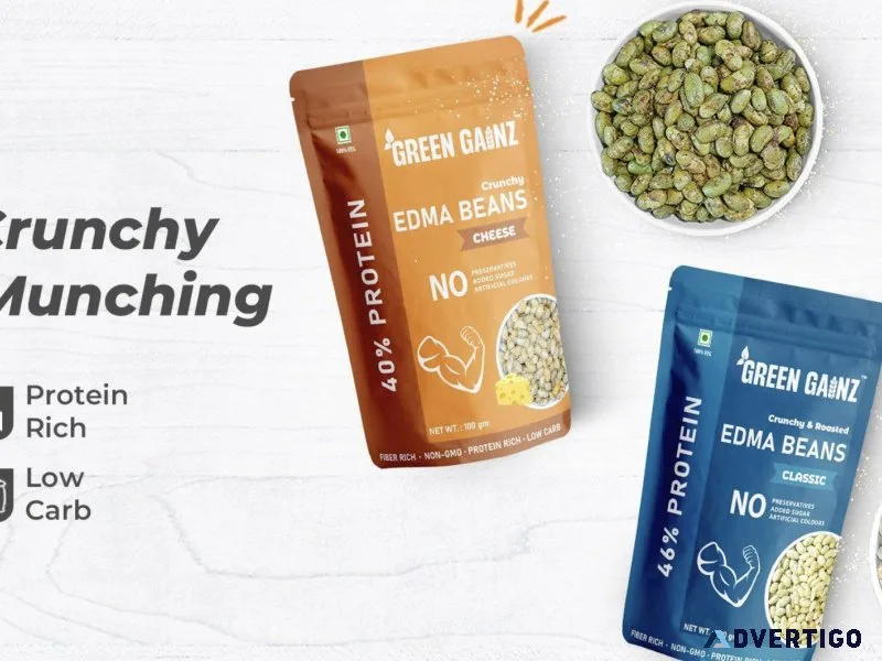 Buy high fiber protein snack for healthy snacking green gainz