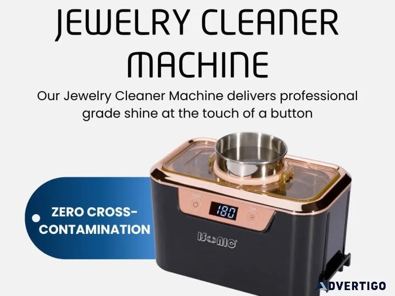Jewelry cleaner machine