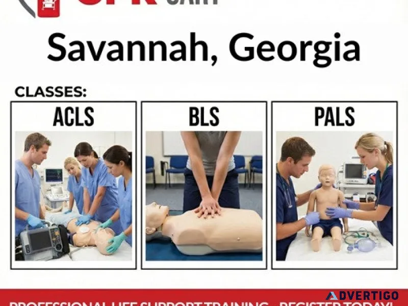 Cpr certification in savannah ga aha approved bls acls