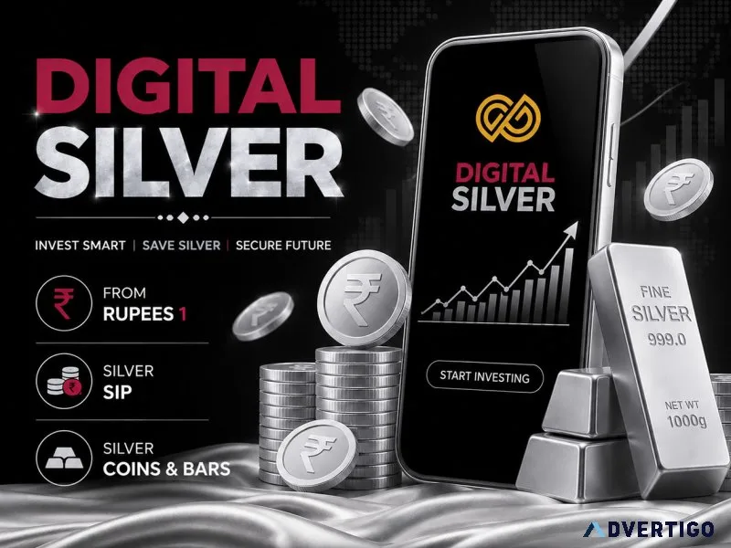 Buy digital silver online at live silver rates pure silver