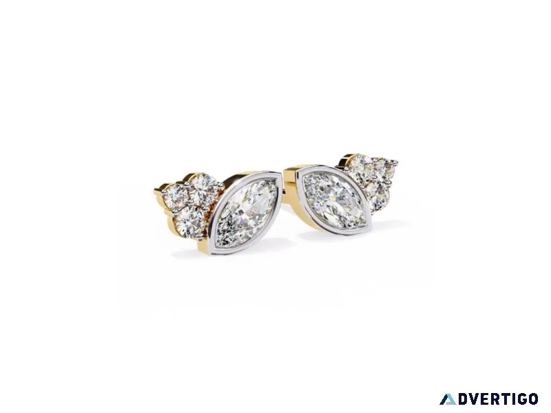 Shop diamond stud earrings classic modern styles at gemonediam